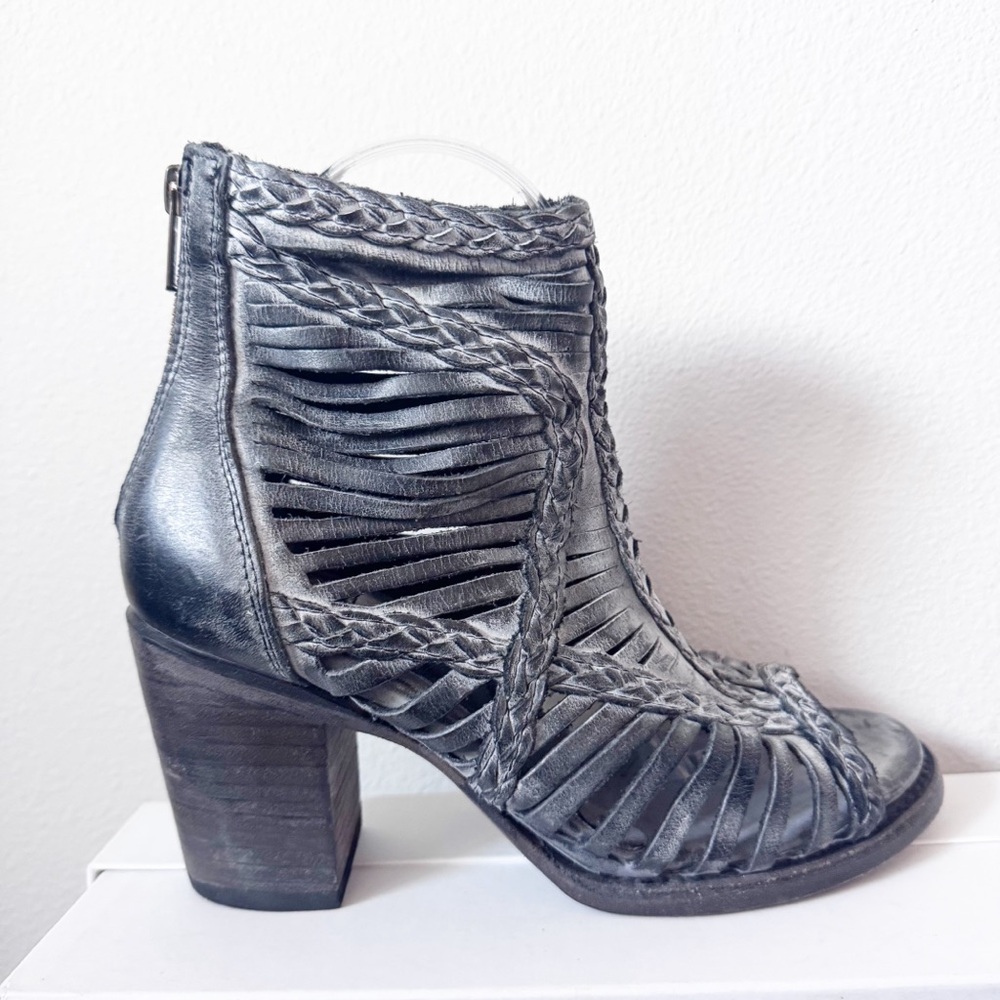 Freebird Bela Braided Gray Women's Ankle Boots - Picture 7 of 14